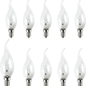 Halogen Energy Saving Bent Tipped Candles