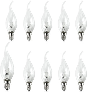 Halogen Energy Saving Bent Tipped Candles