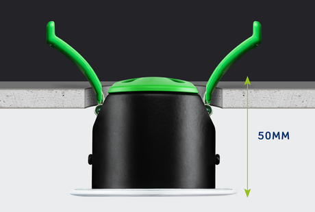 JCC Lighting X50 Fire rated downlight 3W/5W IP20 3000/4000/5700K 400/650 lm No Bezel
