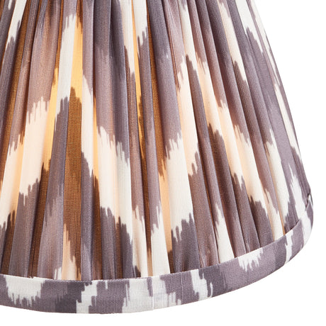 Endon Lighting - 111322 - Endon Lighting 111322 Zigzag 1lt Shade Indoor light fitting Pearl grey fabric