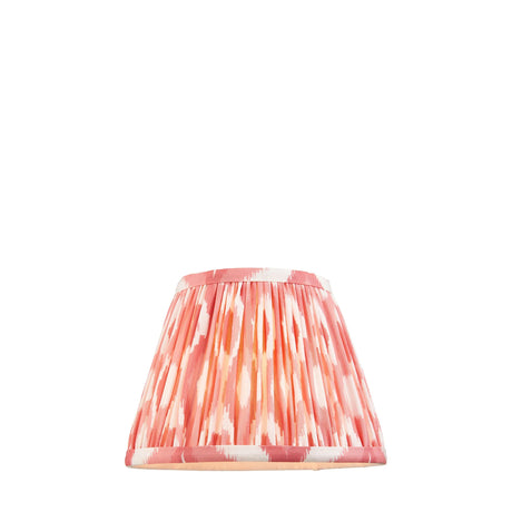 Endon Lighting - 111338 - Endon Lighting 111338 Ikat 1lt Shade Indoor light fitting Coral pink fabric