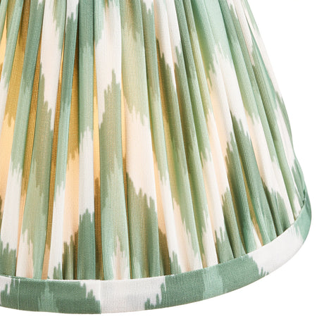 Endon Lighting - 113064 - Endon Lighting 113064 Zigzag 1lt Shade Indoor light fitting Cotswold green fabric