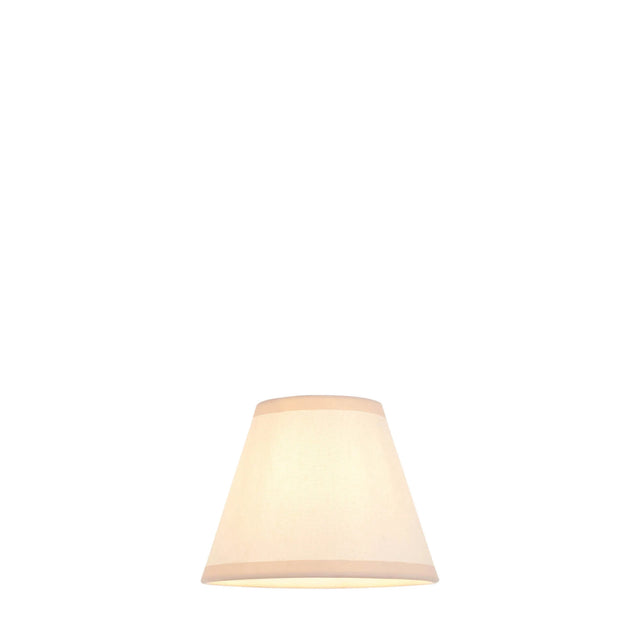 Endon Lighting - 113174 - Endon Lighting 113174 Ivy 1lt Shade Indoor light fitting Vintage white & almond white fabric