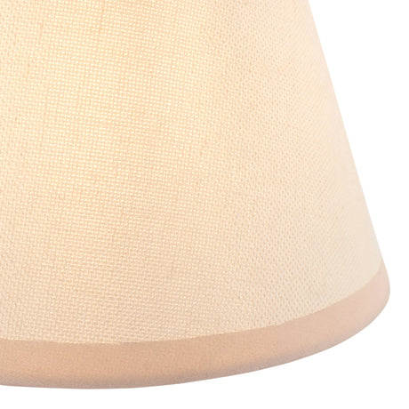 Endon Lighting - 113174 - Endon Lighting 113174 Ivy 1lt Shade Indoor light fitting Vintage white & almond white fabric