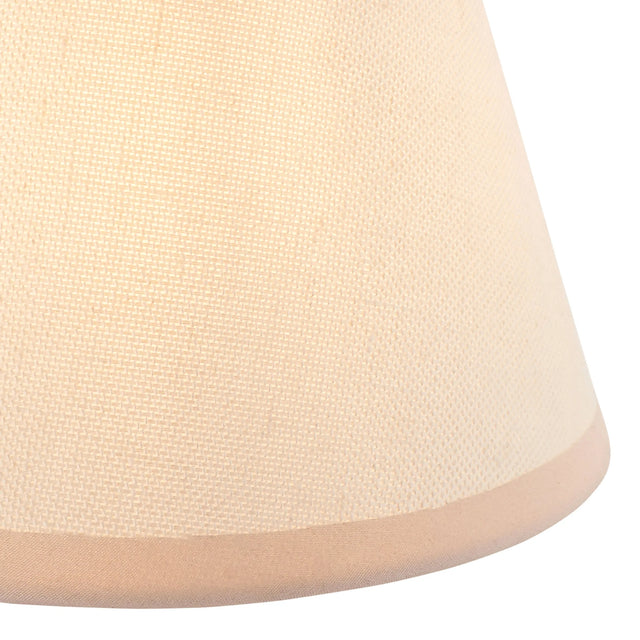 Endon Lighting - 113174 - Endon Lighting 113174 Ivy 1lt Shade Indoor light fitting Vintage white & almond white fabric