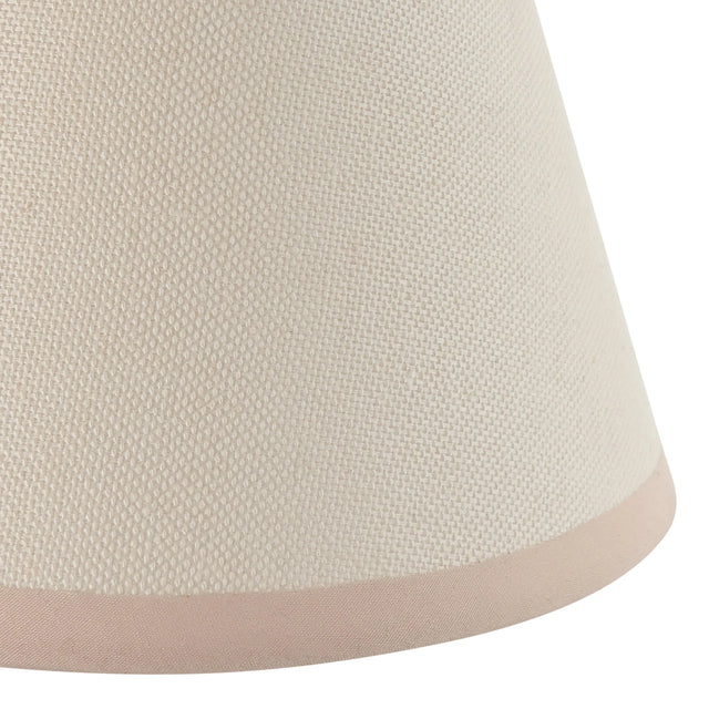 Endon Lighting - 113174 - Endon Lighting 113174 Ivy 1lt Shade Indoor light fitting Vintage white & almond white fabric