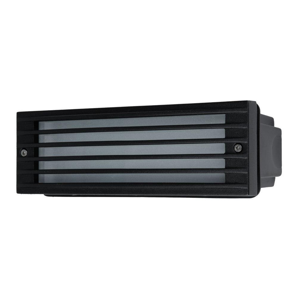 Kosnic - FL-CP-EPP12GRD-BLK KOS - Kosnic EPP12GRD-BLK Epping Grid LED Brick Light 12W 4000K 55Deg in Black IP65 EAN -