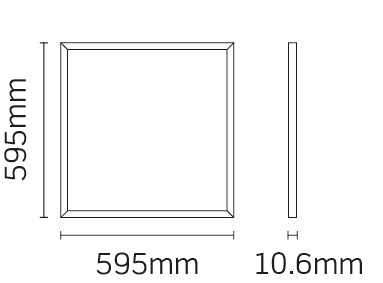 JCC Lighting JC080105 Skytile 600x600mm 30W IP44 4000K 3000lm Tp(a) UGR <19 1-10V    