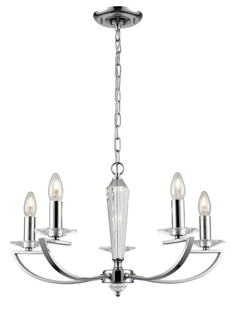 Franklite - FL2241/5 - Franklite FL2241/5 Pendant Artemis 5 Light Fitting