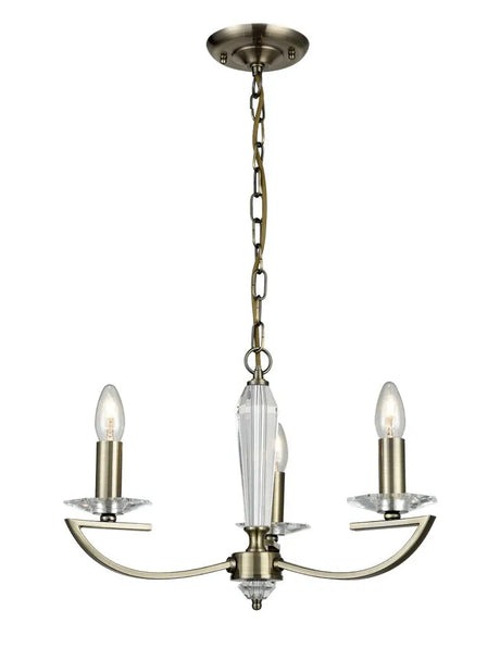 Franklite - FL2242/3 - Franklite FL2242/3 Pendant Artemis 3 light Fitting