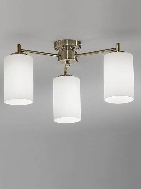 Franklite - FL2253/3 - Franklite FL2253/3 Ceiling Flush Decima 3 light Fitting (D own)