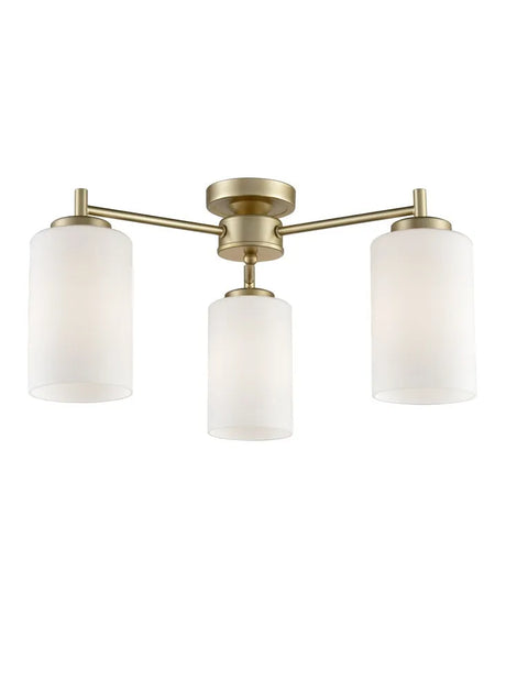 Franklite - FL2387-3 - Franklite FL2387-3 Ceiling Flush Decima 3 light Fitting (Down)