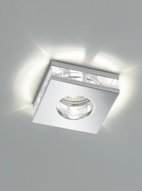 Franklite - RF267 - Franklite RF267 Recessed Ceiling Only Low Voltage 50W Crystal Downlight IP65