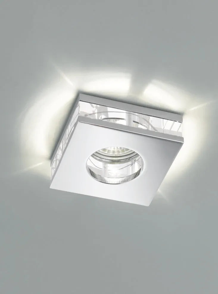 Franklite - RF311 - Franklite RF311 Recessed Ceiling Only GU10 Crystal Downlight IP65