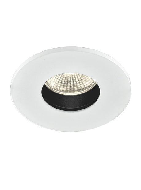 Franklite - RF319D40L09GT00W - Franklite RF319D40L09GT00W Recessed Ceiling Only IP65 Fire Rated Downlight Anti-Glare