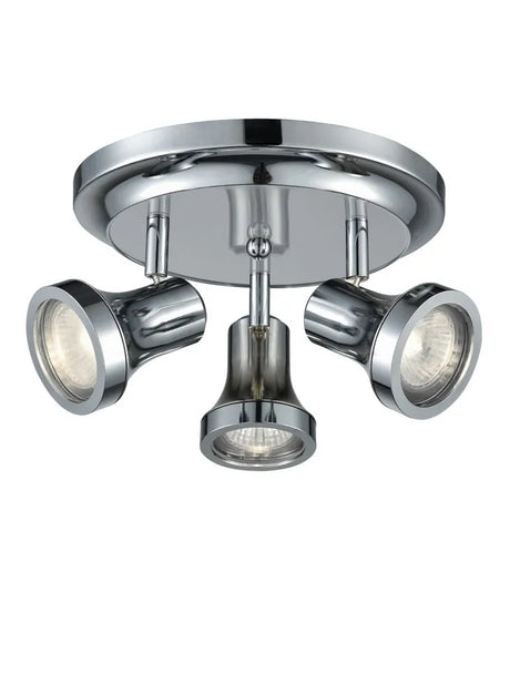 Franklite - SPOT9043 - Franklite SPOT9043 Ceiling Flush IP44 Bathroom 3 light spot.