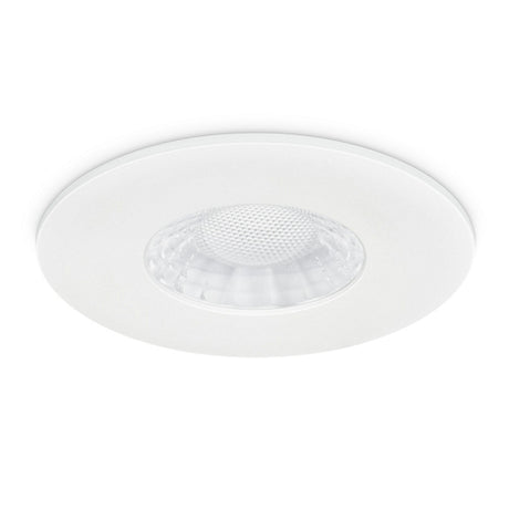 JCC Lighting - JC1107/WH - JCC Lighting X50 Fire rated downlight Bezel Aluminium White