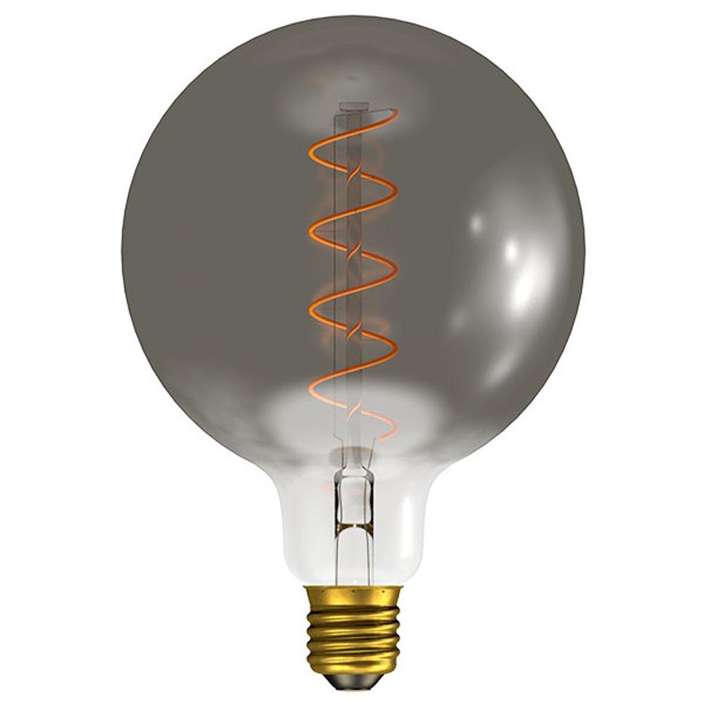 British Electric Lamps - FL-CP-L4RND125ESGM/DIM BEL - British Electric Lamps BELL LED Part Number 60029 125mm LED Vintage Soft Coil Globe 240V 4W E27 2000K Gunmetal Dimmable