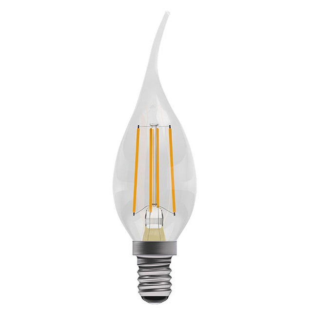 British Electric Lamps - FL-CP-L4SET/BCC 45X110 BEL - British Electric Lamps British Electric Lamps Bell LED Tubular Lamp Clear 240V 4W (40W) B22d 2700K 45x110mm B22d Bayonet BC 2700K Very Warm White