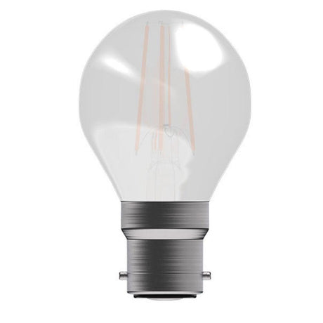 British Electric Lamps - FL-CP-LRND45BCO/3.3VWW/DIM BEL - British Electric Lamps BELL LED Part Number 60743 <p>LED Filament 45mm Round 3.3W (40W eqv.) BC Opal 2700K Dimmable</p>