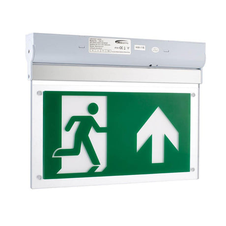 British Electric Lamps Limited - FL-CP-9090 BEL - British Electric Lamps Limited 9090 2.5W Spectrum LED Emergency Exit Blade SM Including Up Legend Self Test EAN - 5013588090900