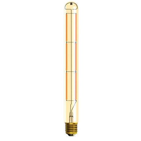 British Electric Lamps Limited - FL-CP-L5.7SET/ESG 30X280 BEL - British Electric Lamps Limited 60818 LED Vintage Tubular 240V 5.7W E27 2200K 30x280mm Gold BEL EAN - 5013588608181