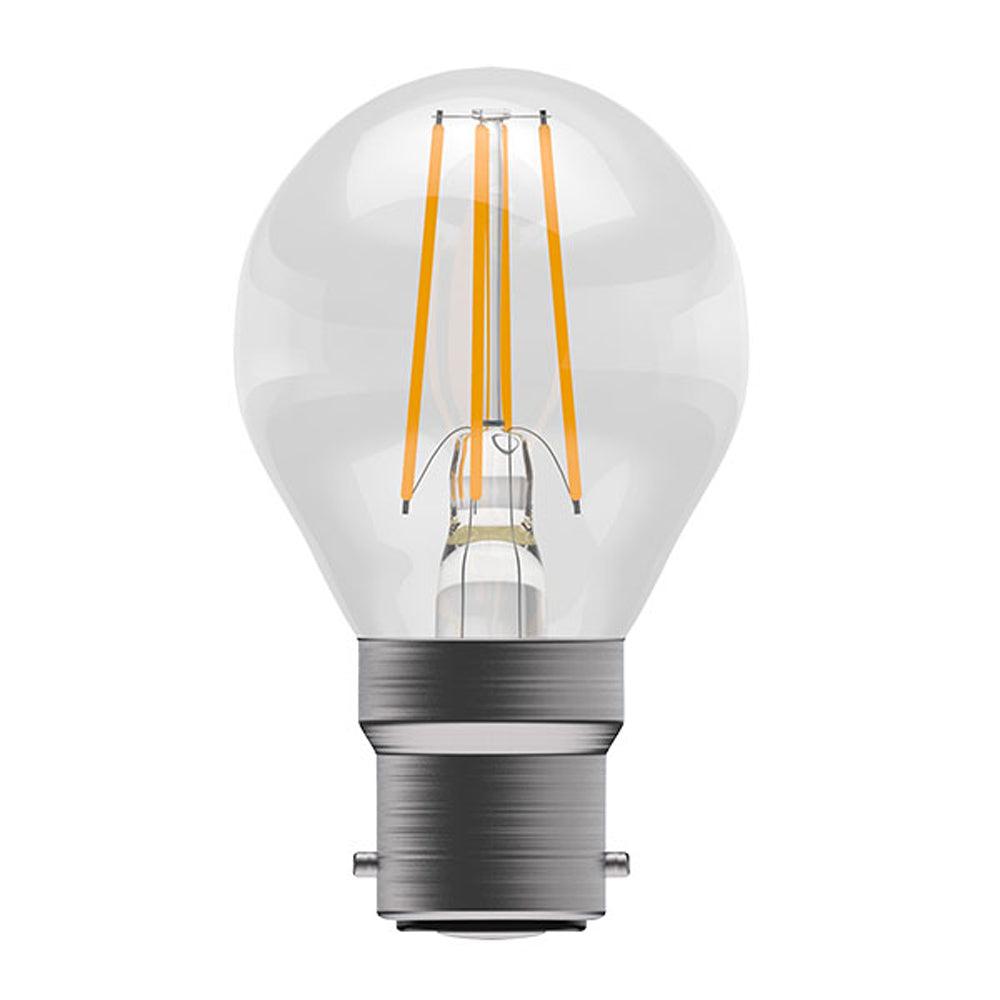 British Electric Lamps Limited - FL-CP-LRND45BCC/3.3CW BEL - British Electric Lamps Limited 60737 LED Filament 45mm Round 3.3W (40W eqv.) BC Clear 4000K BEL EAN - 5013588607375