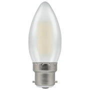 Crompton Lamps Ltd - FL-CP-LCND4.2BCOCW CRO - Crompton Lamps Ltd 15937 LED Filament Candle 4.2W (40W eqv.) B22d 4000K Opal Crompton EAN - 5055579315937