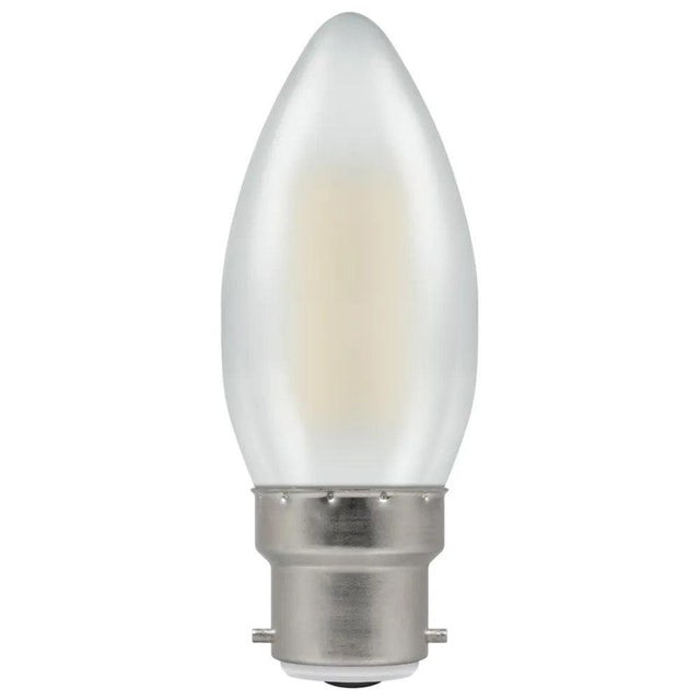 Crompton Lamps Ltd - FL-CP-LCND4.2BCOCW CRO - Crompton Lamps Ltd 15937 LED Filament Candle 4.2W (40W eqv.) B22d 4000K Opal Crompton EAN - 5055579315937