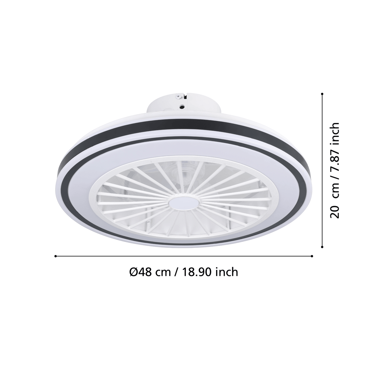 EGLO - 35182 - EGLO Lighting Indoor Ceiling Light Fitting With Fan ALMERIA - 35182 3X8,5W Warranty = 2 years