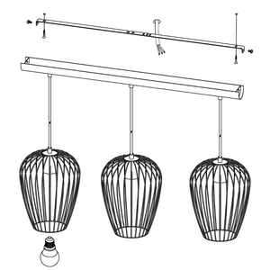 EGLO - 49478 - EGLO Lighting Indoor Pendant Light Fitting NEWTOWN - 49478 3X60W Warranty =