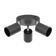 EGLO - 74008 - Eglo Basic Reciso-E Black Steel Eco Friendly 3-Light Spotlight RECISO-E part number - 74008