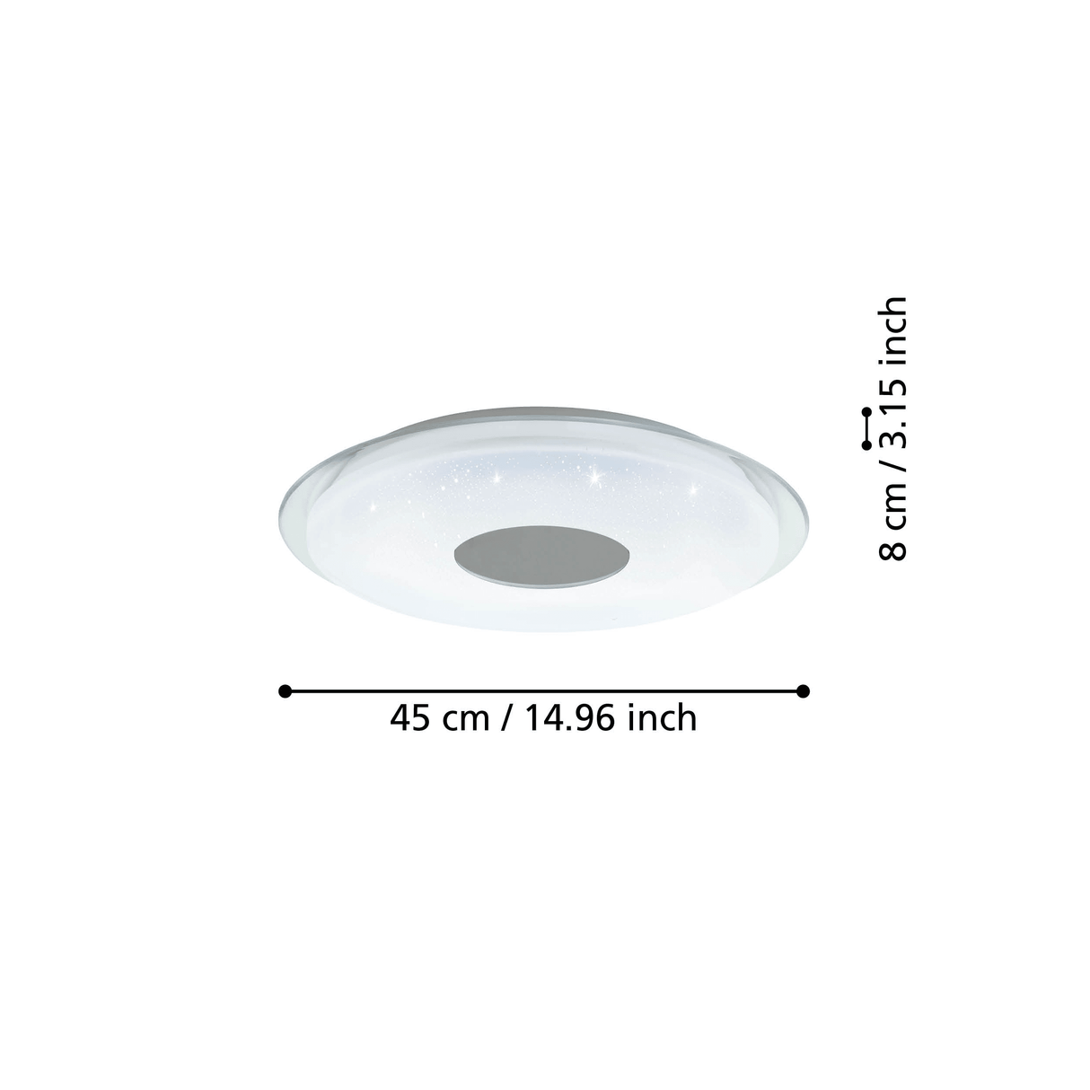 EGLO - 900083 - EGLO Lighting Indoor Ceiling Light Fitting LANCIANO-Z - 900083 4X4,8W Warranty = 5 years