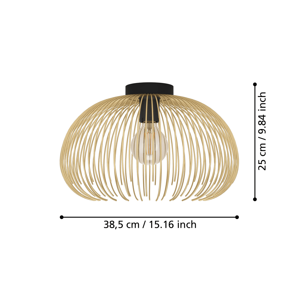 EGLO - 900165 - EGLO Lighting Indoor Ceiling Light Fitting VENEZUELA - 900165 1X40W Warranty = 2 years