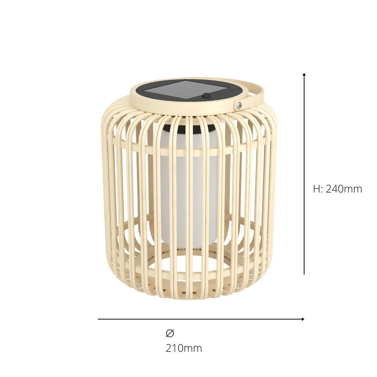 EGLO - 901088 - SOLAR-LED TL BRAUN/SW 'MARLIANO' MARLIANO part number - 901088