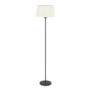 EGLO - 901265 - EGLO Febres White Fabric & Black Steel Traditional Floor Lamp FEBRES part number - 901265