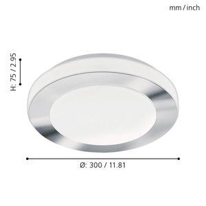 EGLO - 95282 - EGLO Lighting Indoor Wall/Ceiling Light Fitting LED CARPI - 95282 3X3,6W Warranty = 5 years