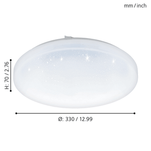 EGLO - 97878 - EGLO Lighting Indoor Wall/Ceiling Light Fitting FRANIA-S - 97878 14,6W Warranty = 5 years