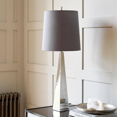 Elstead Lighting - ASCENT-TL-PN - Elstead Lighting Table Lamp from the Ascent range. Ascent 1 Light Table Lamp - Polished Nickle Product Code = ASCENT-TL-PN