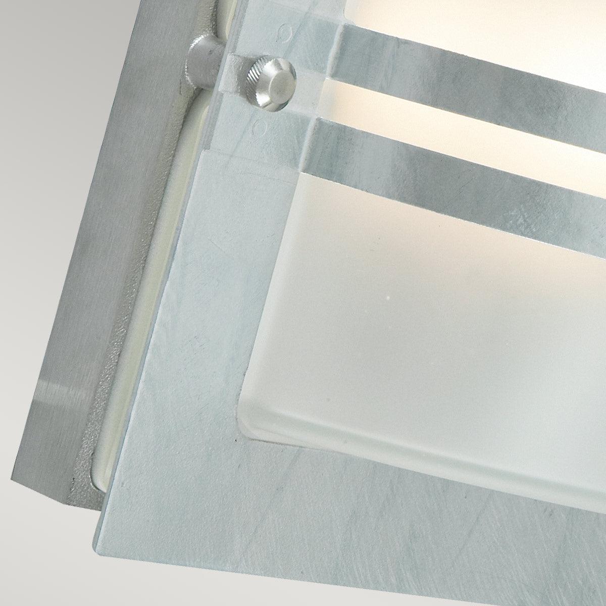 Elstead Lighting - BERN-E27-GAL-F - Norlys Outdoor Wall Light from the Bern range. Bern 1 Light Wall Lantern - Galvanised With Frosted Glass Product Code = BERN-E27-GAL-F