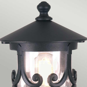 Elstead Lighting - BL12-BLACK - Elstead Lighting Pedestal Lantern from the Hereford range. Hereford 1 Light Pedestal Lantern Product Code = BL12-BLACK