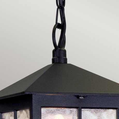 Elstead Lighting - BL18B-BLACK - Elstead Lighting Outdoor Hanging from the Winchester range. Winchester 1 Light Chain Lantern Product Code = BL18B-BLACK