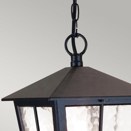 Elstead Lighting - BL48M-BLACK - Elstead Lighting Outdoor Hanging from the Canterbury range. Canterbury 1 Light Chain Lantern Product Code = BL48M-BLACK