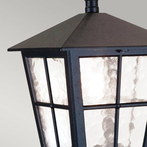 Elstead Lighting - BL48M-BLACK - Elstead Lighting Outdoor Hanging from the Canterbury range. Canterbury 1 Light Chain Lantern Product Code = BL48M-BLACK