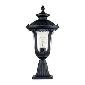 Elstead Lighting - CC3-S-BK - Pedestal Lantern