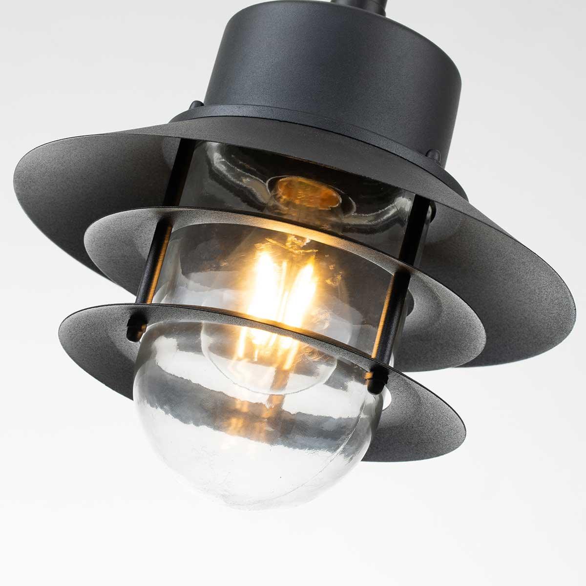 Elstead Lighting - COPENHAGEN8-BK - Elstead Lighting Outdoor Hanging from the Copenhagen range. Copenhagen 1 Light Chain Lantern Product Code = COPENHAGEN8-BK