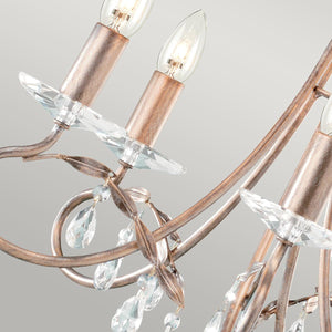 Elstead Lighting - CRT5-SILVER-GOLD - Elstead Lighting Chandelier from the Christina range. Christina 5 Light Chandelier Product Code = CRT5-SILVER-GOLD