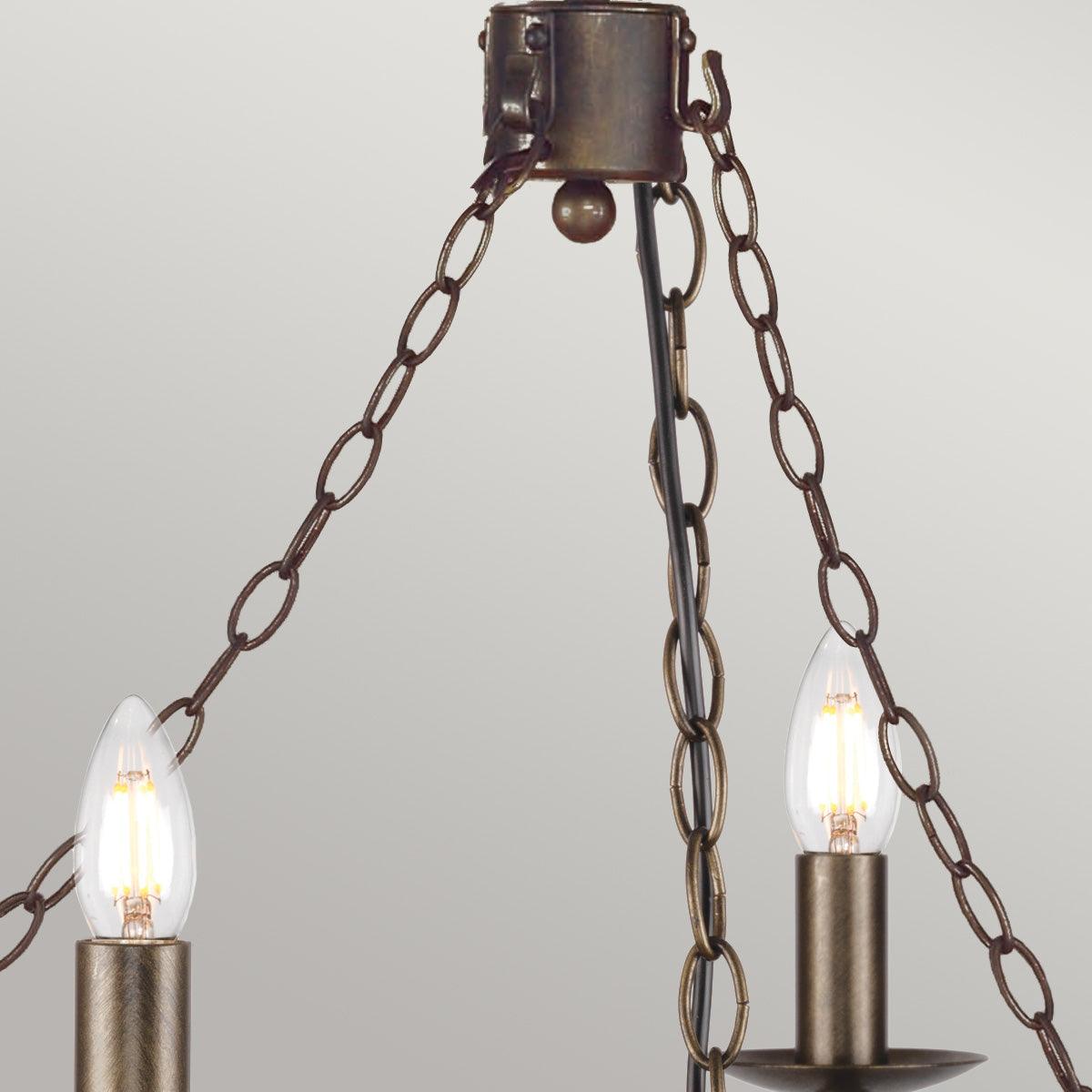 Elstead Lighting - CW6-OLD-BRZ - Elstead Lighting Chandelier from the Cromwell range. Cromwell 6 Light Chandelier Product Code = CW6-OLD-BRZ