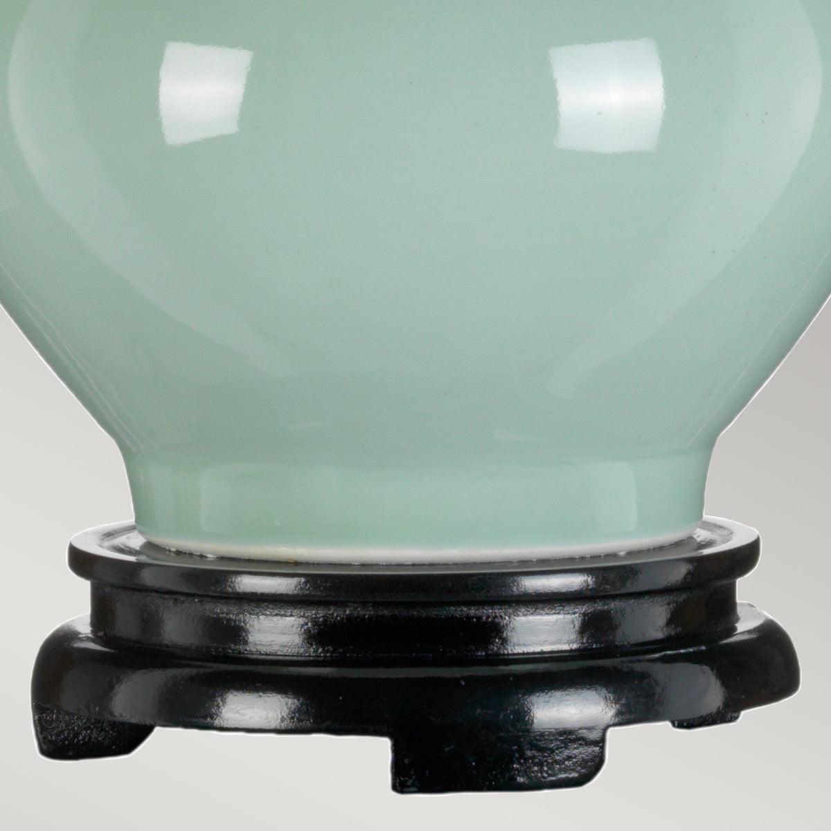 Elstead Lighting - DL-HARBIN-TL-CEL - Designer's Lightbox Table Lamp from the Harbin range. Harbin Gourd 1 Light Table Lamp with Tall Empire - Celadon Product Code = DL-HARBIN-TL-CEL