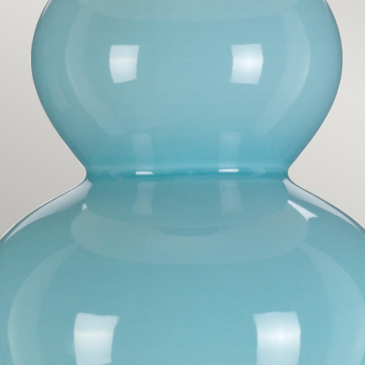 Elstead Lighting - DL-HARBIN-TL-DEB - Designer's Lightbox Table Lamp from the Harbin range. Harbin Gourd 1 Light Table Lamp with Tall Empire - Duck Egg Blue Product Code = DL-HARBIN-TL-DEB